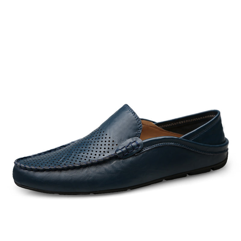 Lvkong respirável tamanho grande sapatos casuais sapatos de couro de vaca