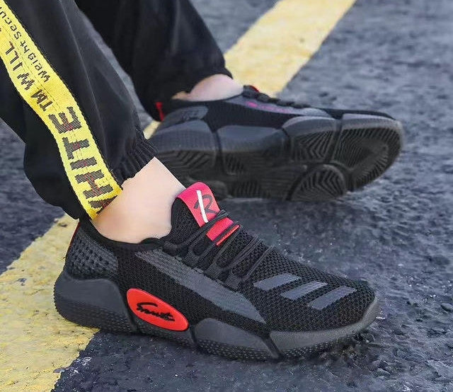 Tênis de corrida masculino esportivo e de lazer Flying Knit