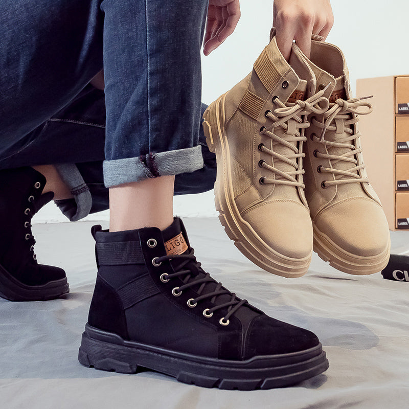 Sapatos masculinos de lona respirável Desert Tide Shoes