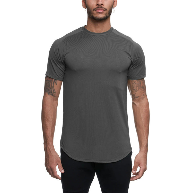 Fitness Top Corrida Treinamento Camuflagem Secagem Rápida T-Shirt