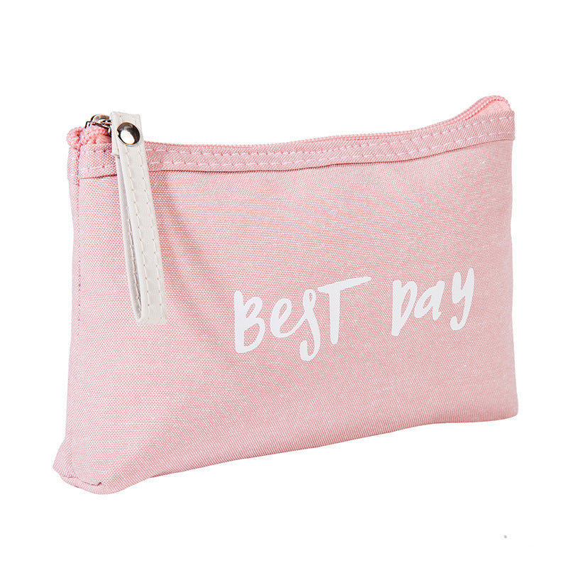 Bolsa de cosméticos impermeável de lona
