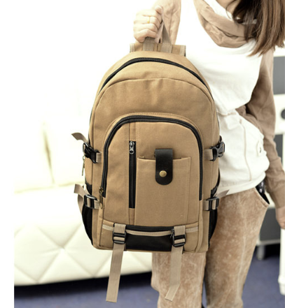 Mochilas Masculinas Mochila de Lona Bolsas de Estudante