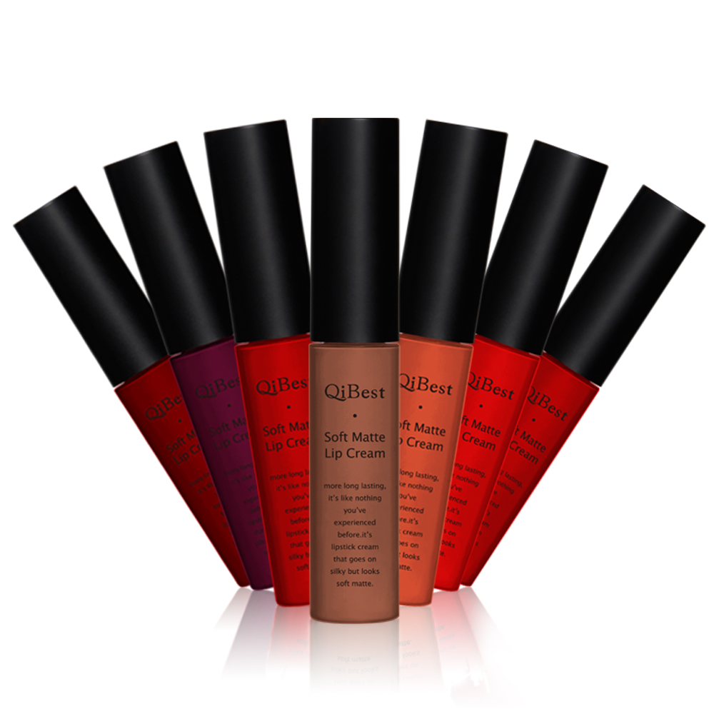 Batom matte da marca de maquiagem Qibest