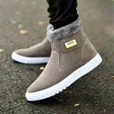 Botas de neve de inverno botas curtas cano alto sapatos masculinos