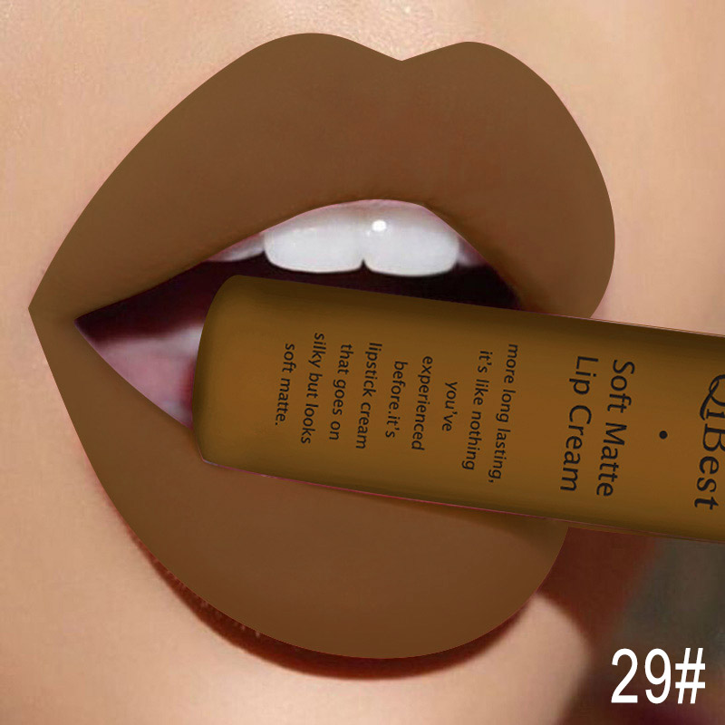 Batom matte da marca de maquiagem Qibest