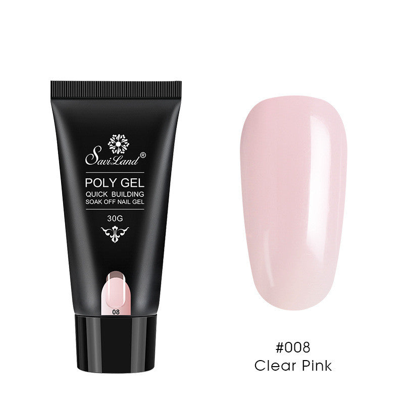 Conjunto de unhas de gel de cristal de gel de extensão rápida
