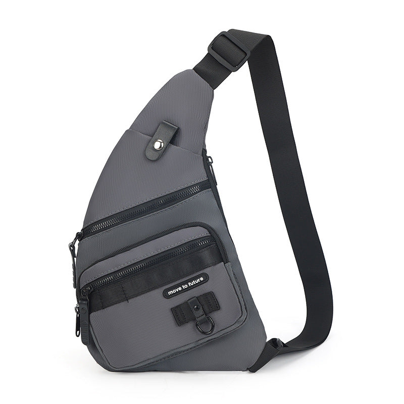 Bolsa de peito casual masculina transversal