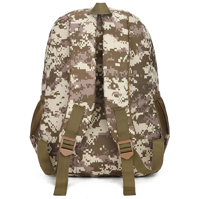 Mochila camuflada para atividades ao ar livre, mochila de grande capacidade, bolsa escolar para estudantes, masculina e feminina
