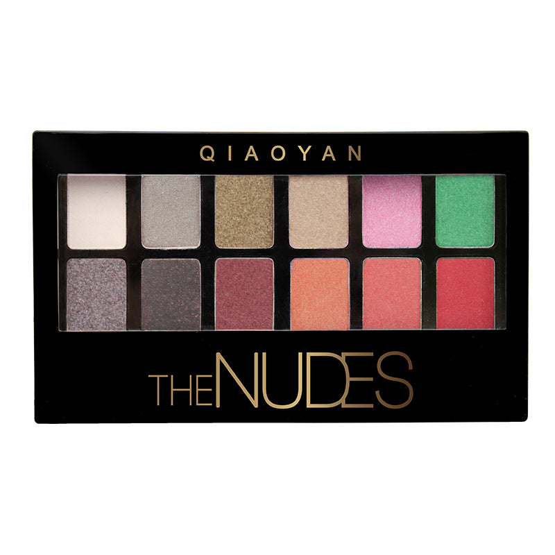 Pretty Makeup Plate Sombra Nude 12 Cores