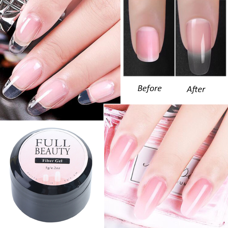 Cola de reparo rachada, gel de extensão de seda, fibra de vidro, poli UV Builder, esmalte em gel, arte de manicure, ferramenta prolongada