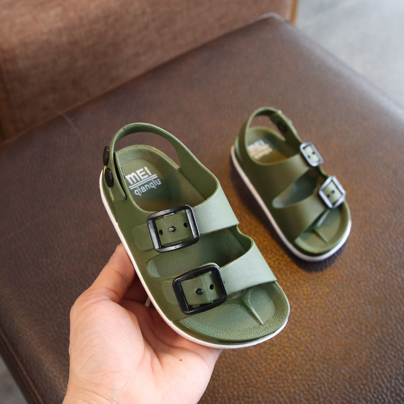 Sapatos de praia de plástico antiderrapantes para crianças estilo britânico