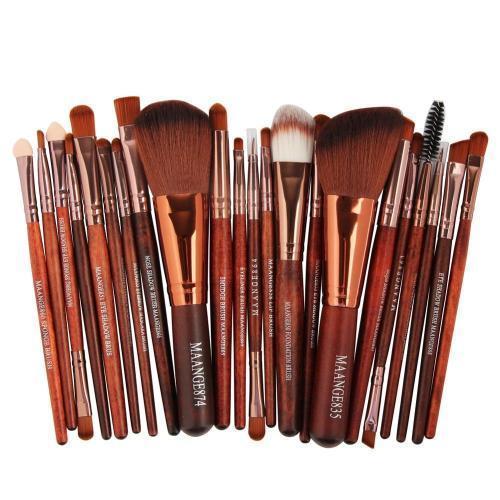 Conjunto de pincéis de maquiagem cosmética de 22 peças