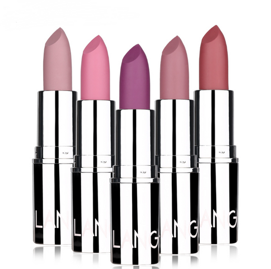 Lápiz labial mate plateado