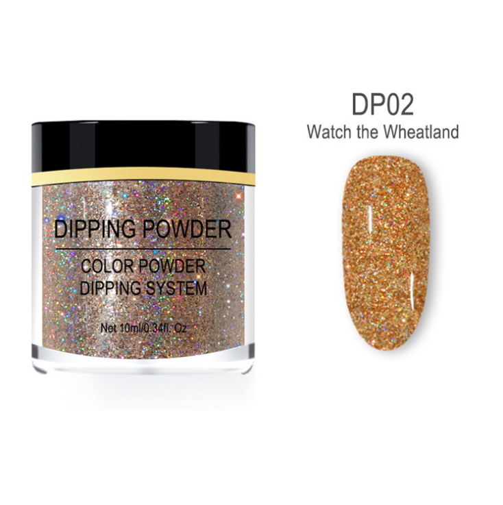 Pó de unha com glitter a laser