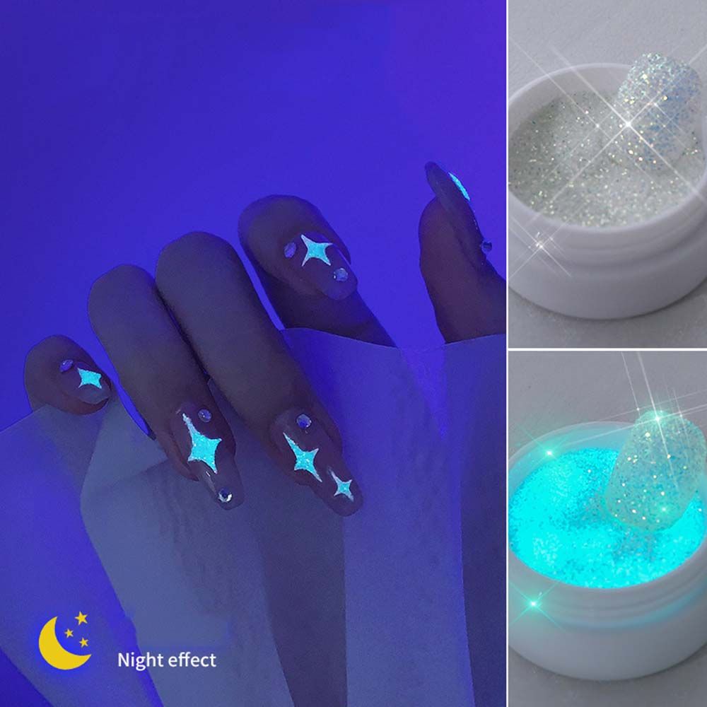 Nail Art Jóias Glowing Sugar Glow Powder