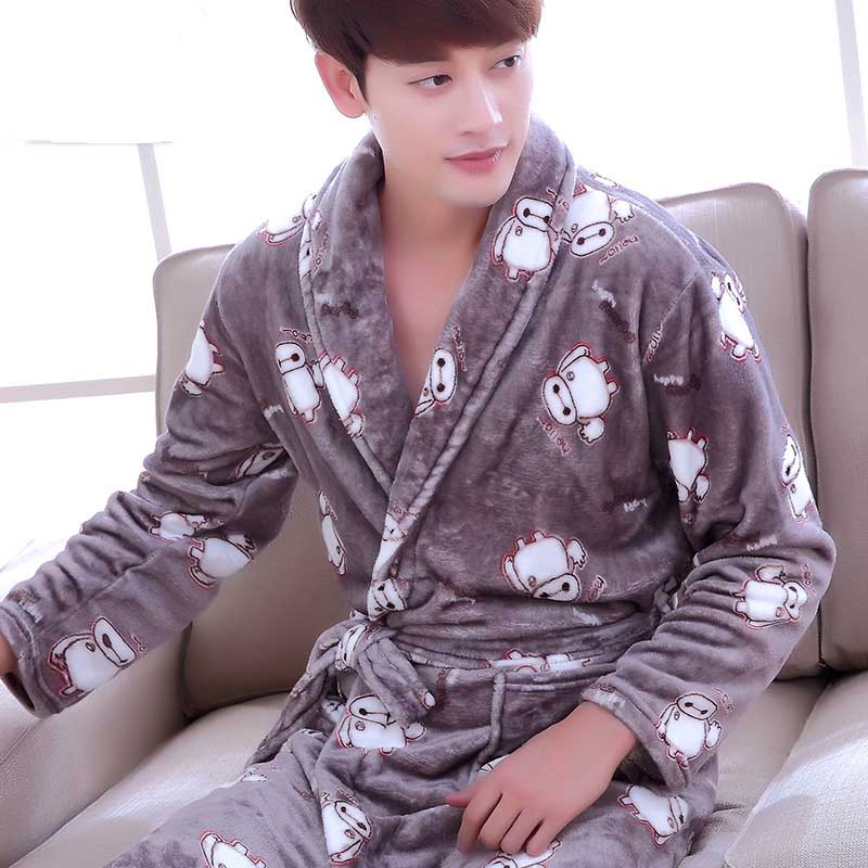 Roupão de inverno Coral Fleece Casal Pijama