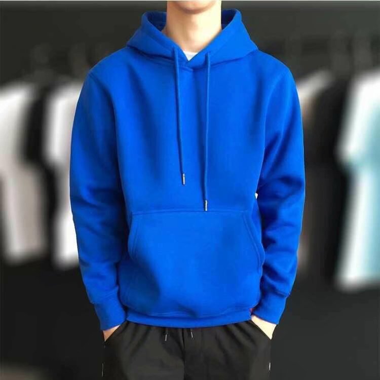 Suéter de lã masculino com capuz primavera e outono novo estilo coreano solto