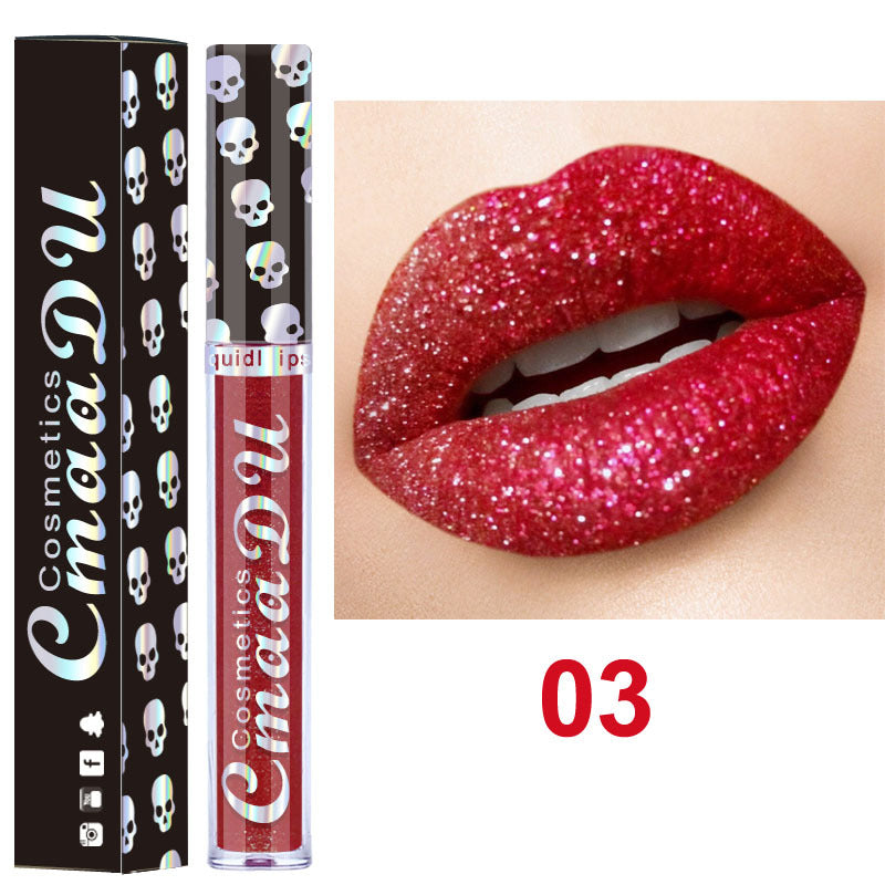 Brilho labial metálico