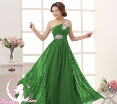 Vestido de dama de honra de casamento de venda rápida 2021, vestido de noite de banquete, anfitrião de jantar de ombro único, vestido de noite, vestido de banquete para meninas