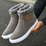 Botas de neve de inverno botas curtas cano alto sapatos masculinos