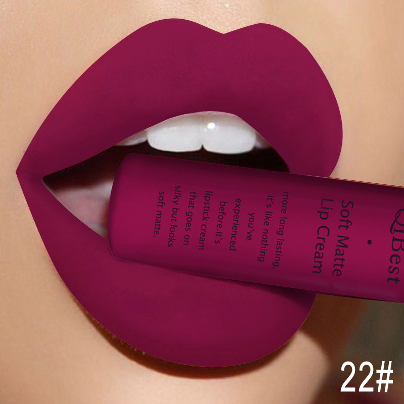 Batom matte da marca de maquiagem Qibest
