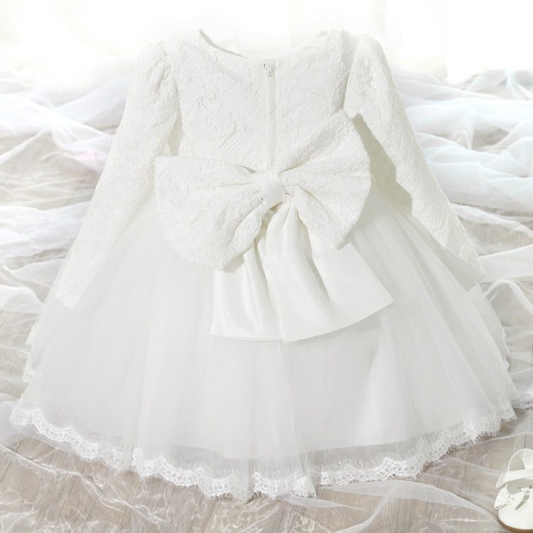 Vestido de princesa de renda para meninas vestido de verão
