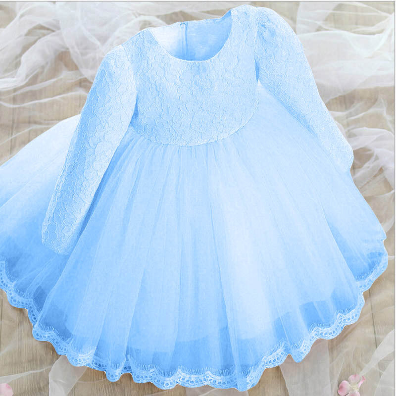 Vestido de princesa de renda para meninas vestido de verão