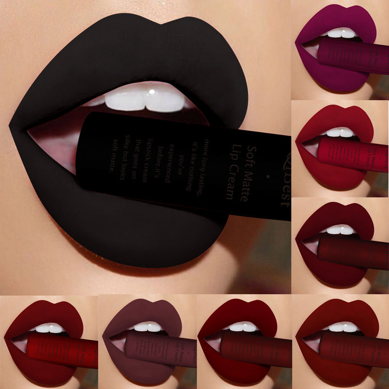 Batom matte da marca de maquiagem Qibest