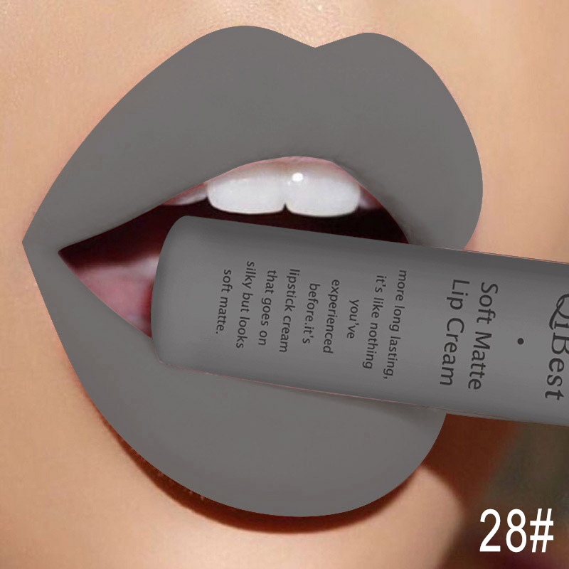 Batom matte da marca de maquiagem Qibest
