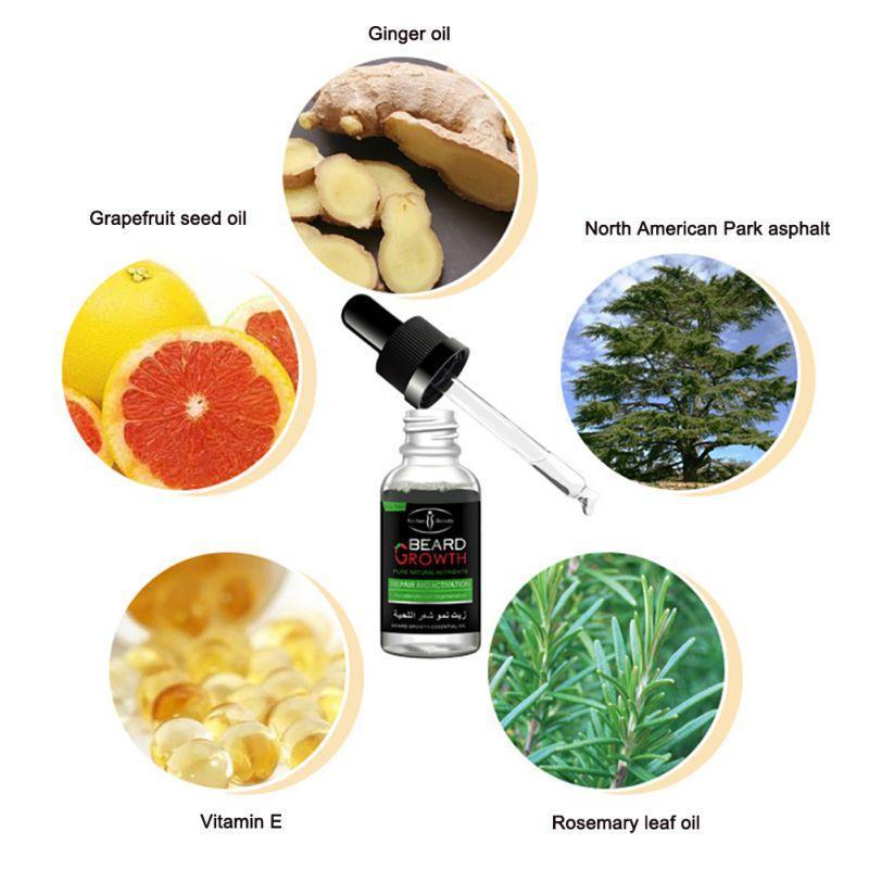 Óleos Essenciais para Barba Manutenção Suave Cuidado Nutritivo para Barba Óleo Essencial para Reparo de Barba