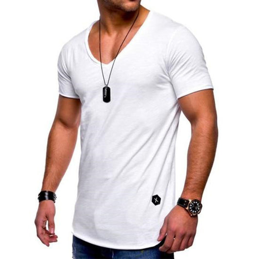 Camisa básica de algodón para hombre