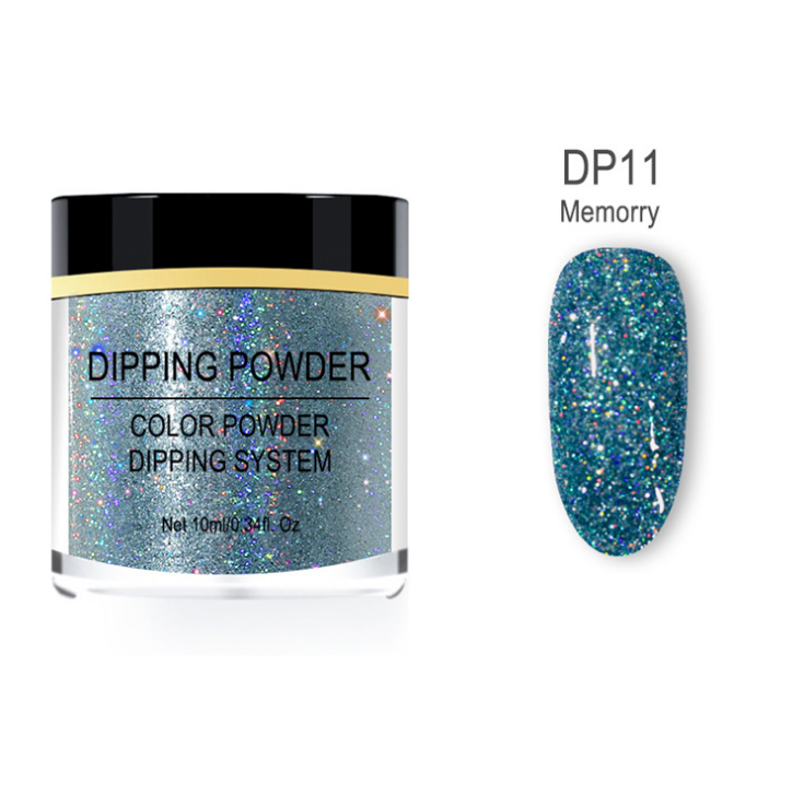 Pó de unha com glitter a laser