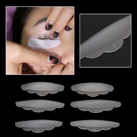 Almohadillas protectoras de silicona para pestañas
