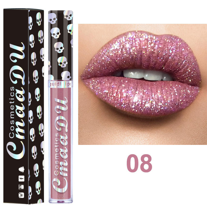 Brilho labial metálico