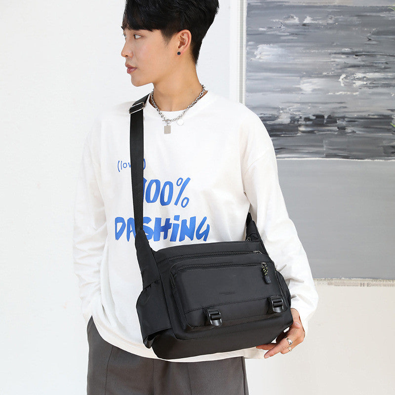 Moda Masculina Casual Bolsa Crossbody de Grande Capacidade