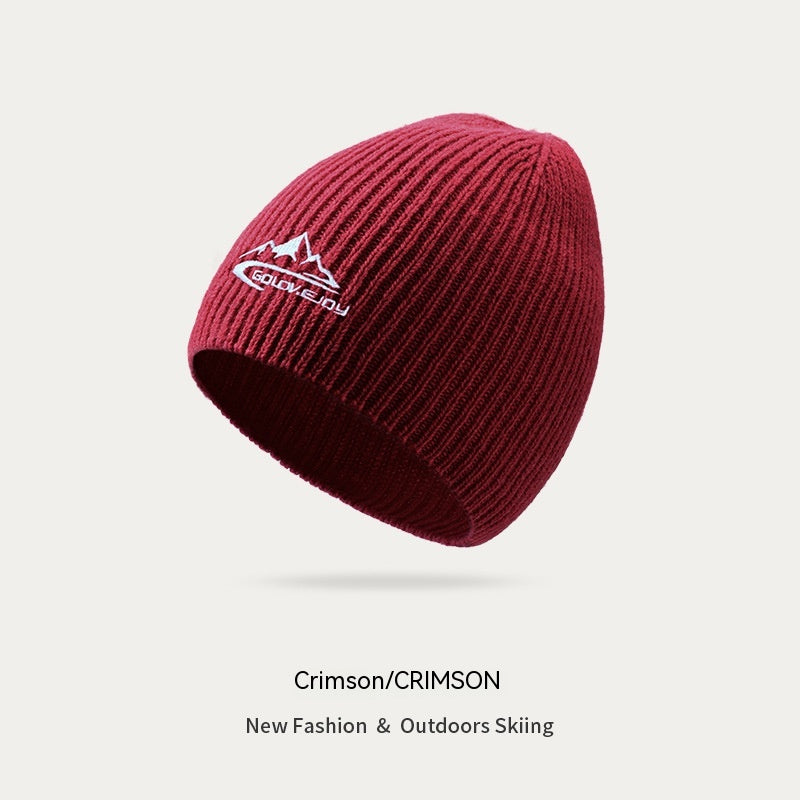 Gorro de lã espessa para esquiar ao ar livre