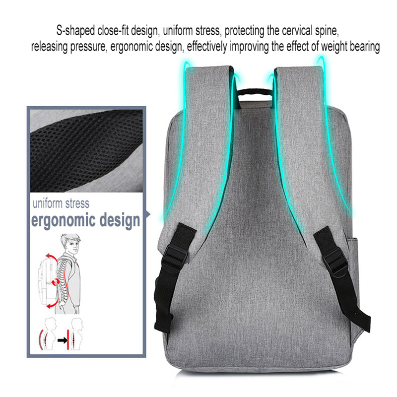 Nova Mochila USB para Laptop Mochila Escolar Mochila Antifurto Mochila Masculina Mochila de Viagem Mochila de Lazer Masculina Mochila Feminina Gril