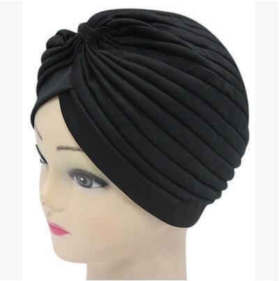 Turbante étnico con rayas y puntera india sin bordes