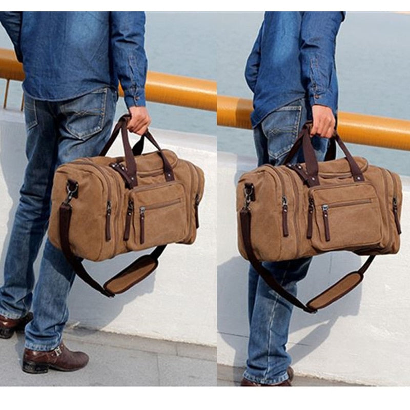 Bolsa de viagem de lona