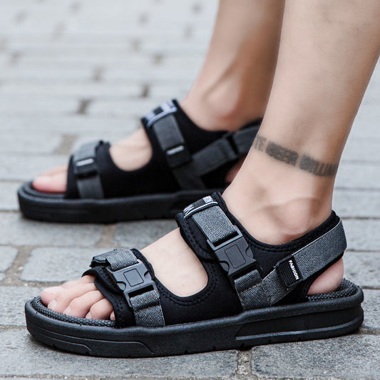 Sandalias de hombre Moda casual para hombres Zapatillas de playa para estudiantes de moda Deportes al aire libre