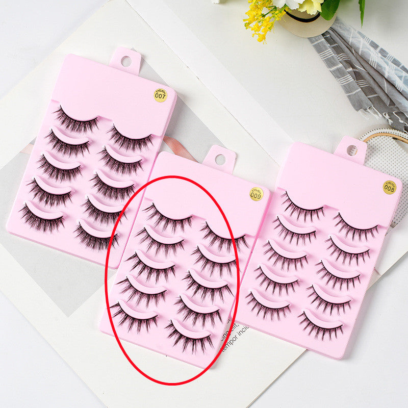 5 pares de cílios de mangá, nova chegada, anime, cosplay, natural, fino, coreano, maquiagem, cílios postiços artificiais