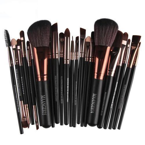 Conjunto de pincéis de maquiagem cosmética de 22 peças