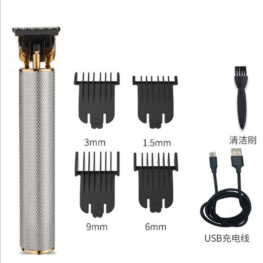 Cortadora de pelo eléctrica de paso cero con letras especiales para peluquería