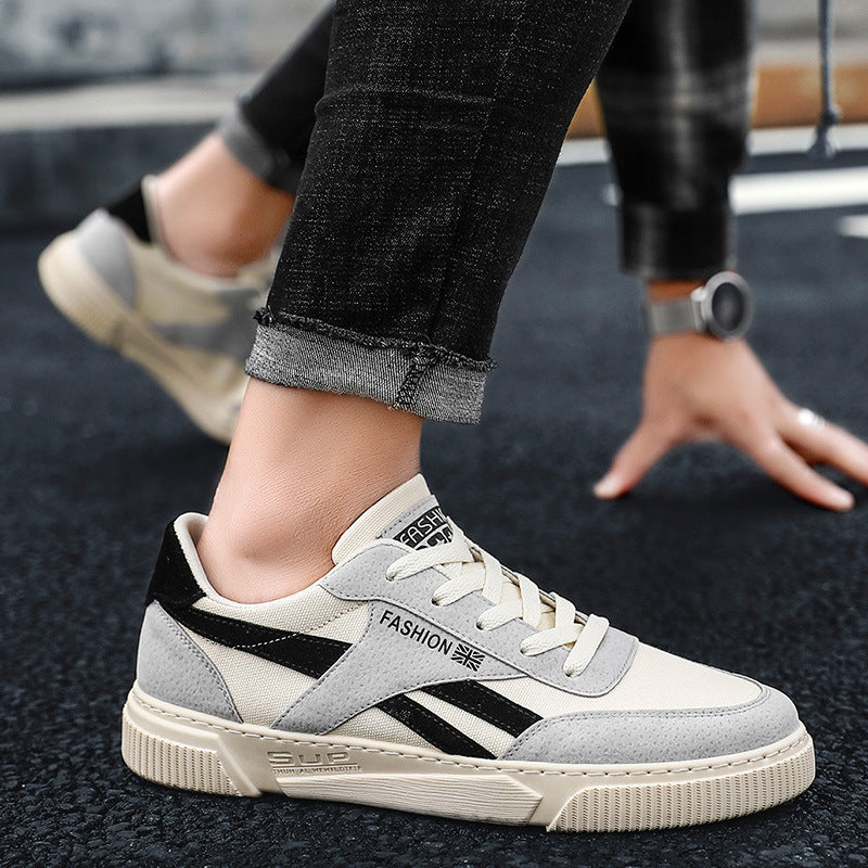Sapatos masculinos casuais sapatos brancos