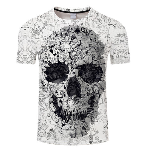 Camiseta de manga corta con estampado digital