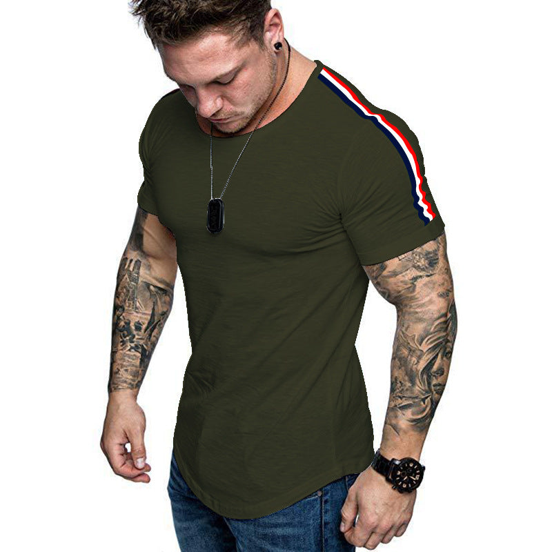 Camiseta com design de costura no ombro