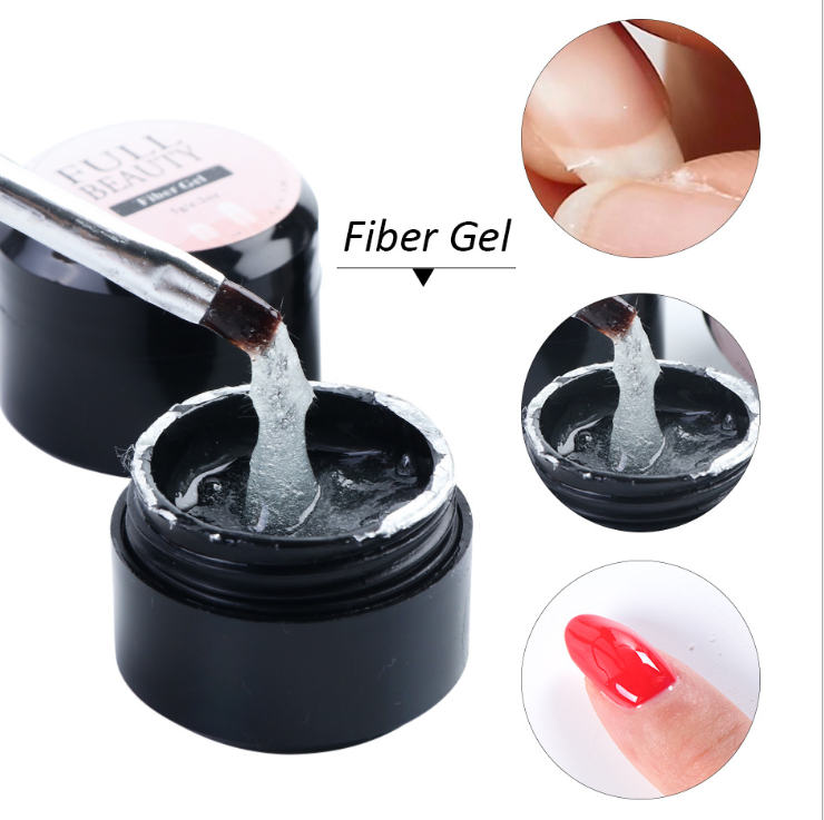 Cola de reparo rachada, gel de extensão de seda, fibra de vidro, poli UV Builder, esmalte em gel, arte de manicure, ferramenta prolongada