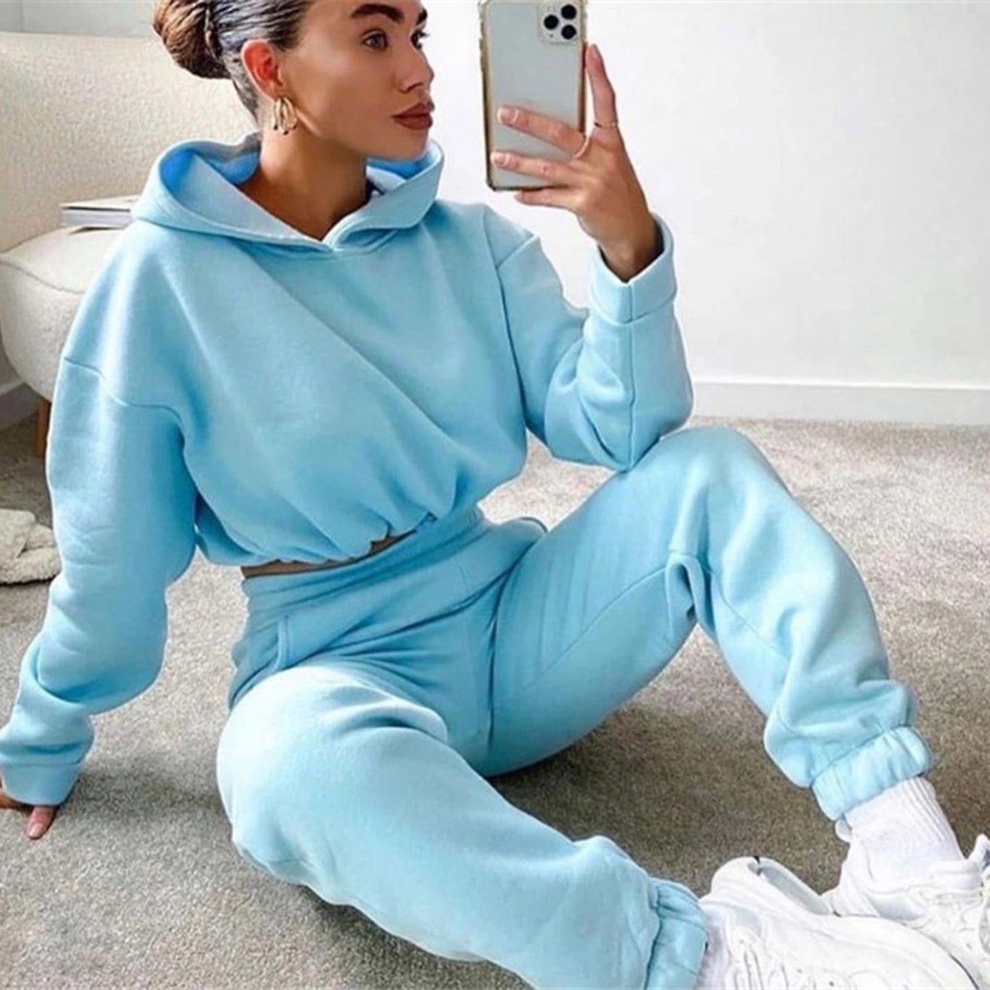 Ternos de corrida para mulheres, 2 peças, agasalhos, sexy, manga comprida, moletom, casual, fitness, roupas esportivas