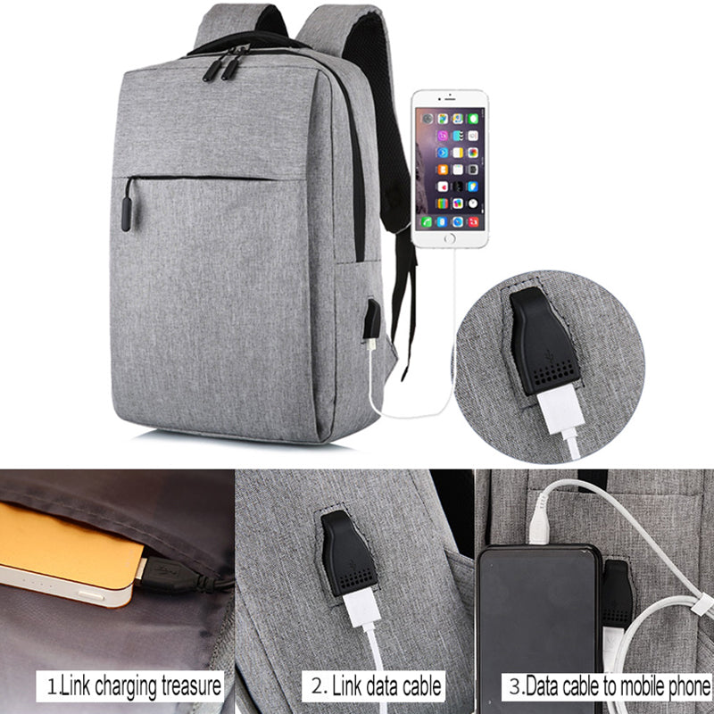 Nova Mochila USB para Laptop Mochila Escolar Mochila Antifurto Mochila Masculina Mochila de Viagem Mochila de Lazer Masculina Mochila Feminina Gril