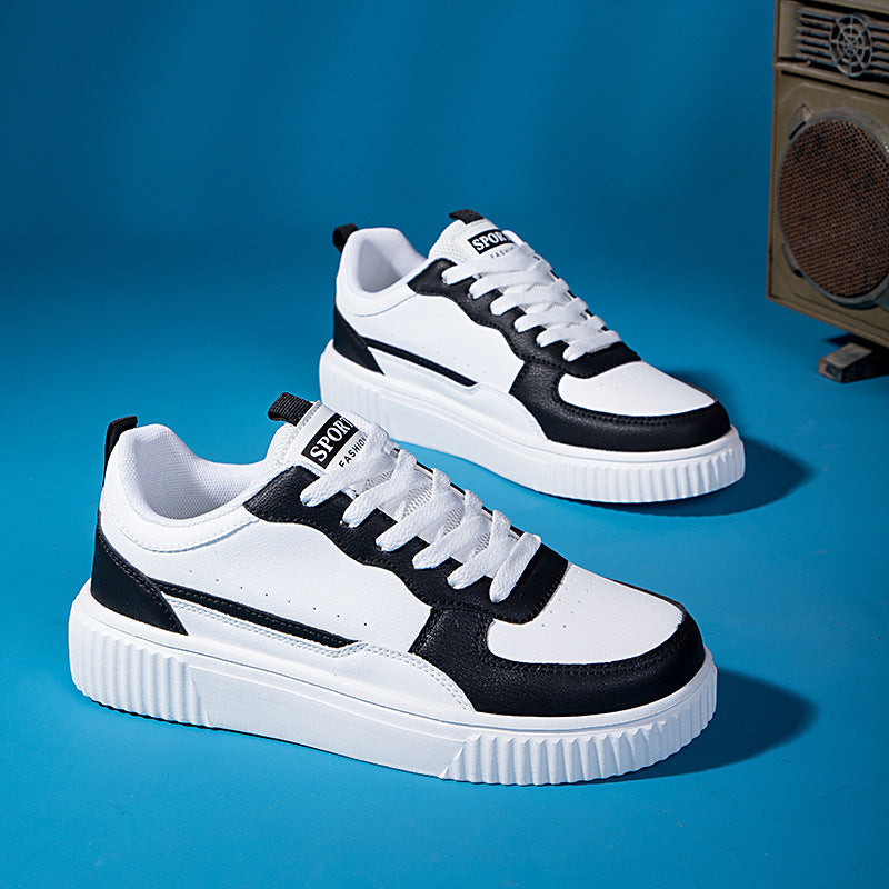 Sapatos brancos versáteis respiráveis ​​estilo coreano para estudantes